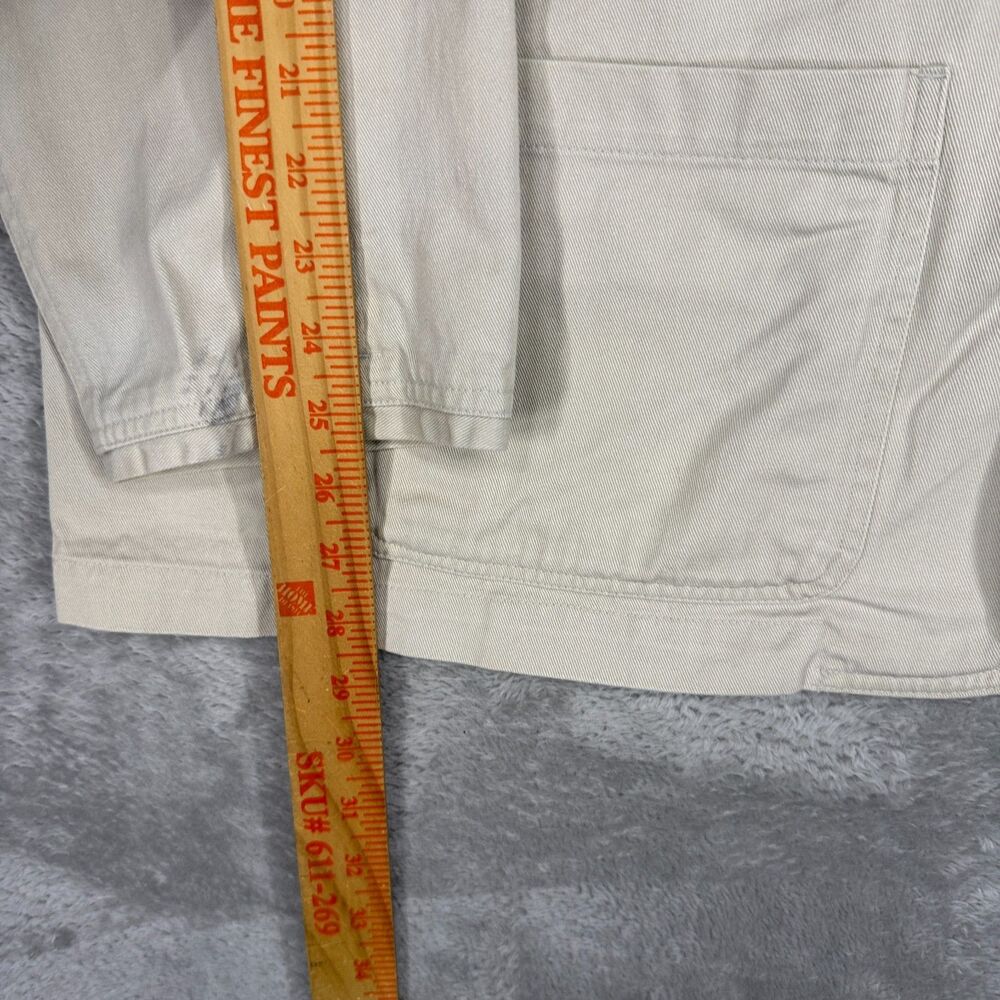 VTG Orvis Jacket Blazer Mens XXL Ivory Zambezi Fishing Elbow Patches Pockets 90s - Picture 5 of 12